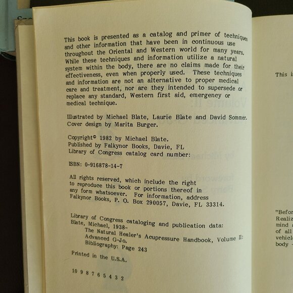 The Natural Healer's Acupressure Handbook Volume 1 & 2 (Basic/Advanced) - Picture 4 of 4